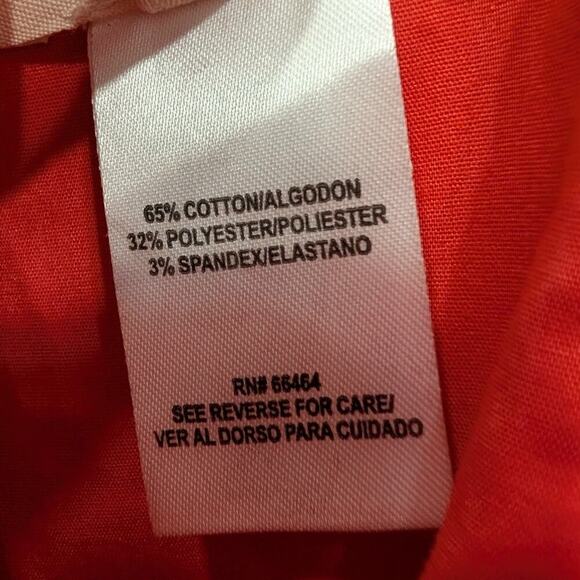 52seven Midi Dress Smocked Stretch Cotton Pockets Casual Church Picnic - Size 10 - Picture 7 of 7